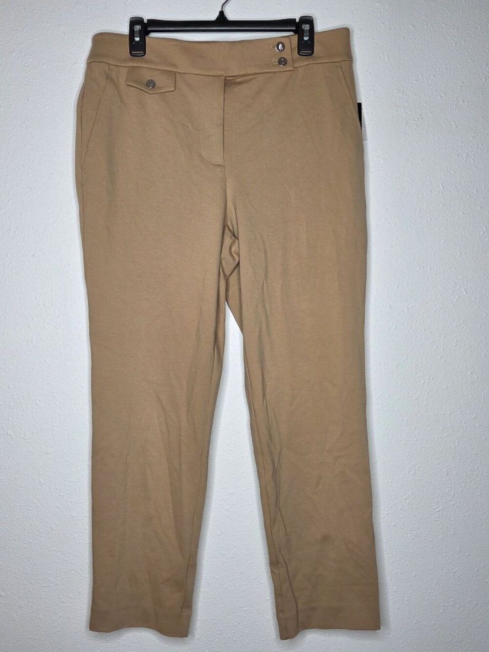 Lauren Ralph Lauren Ponte Ankle Pants - Tan